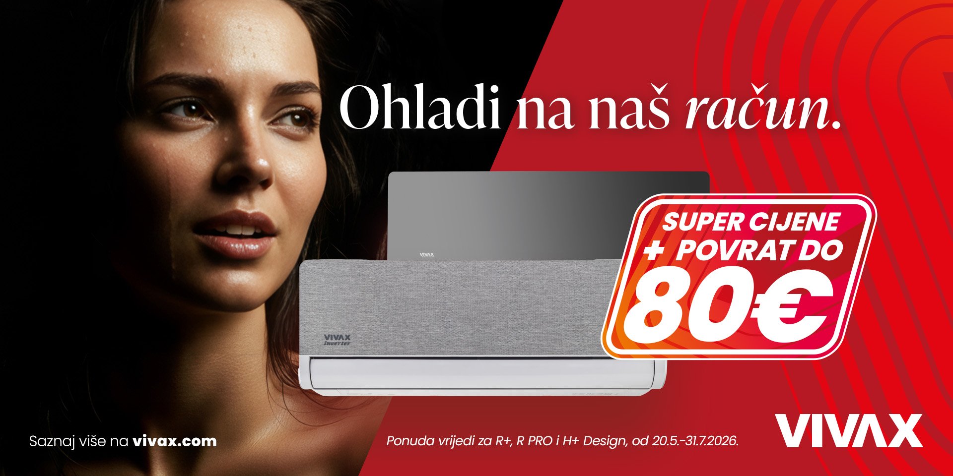 Vivax klime nude povrat novca do 80€